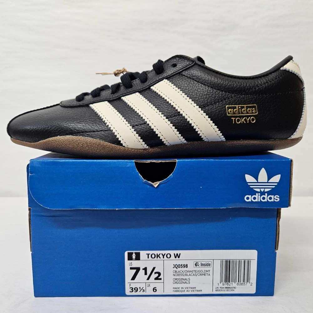 Adidas Tokyo W Lifestyle Sneakers JQ0598 Black White Gum Sole Women's Size 7.5‎